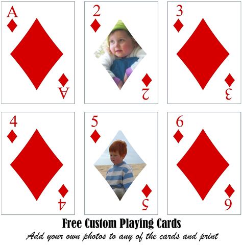 Free Printable Custom Playing Cards .